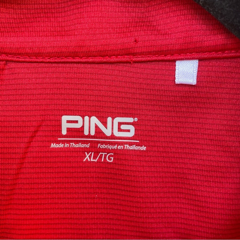 PING 1/4-Zip Red University of Wisconsin "W" Pullover XL - Picture 10 of 13